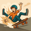 Thumbnail game - Long Board Crasher